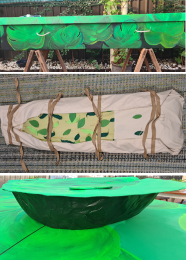 Eco-coffin, shroud and urn