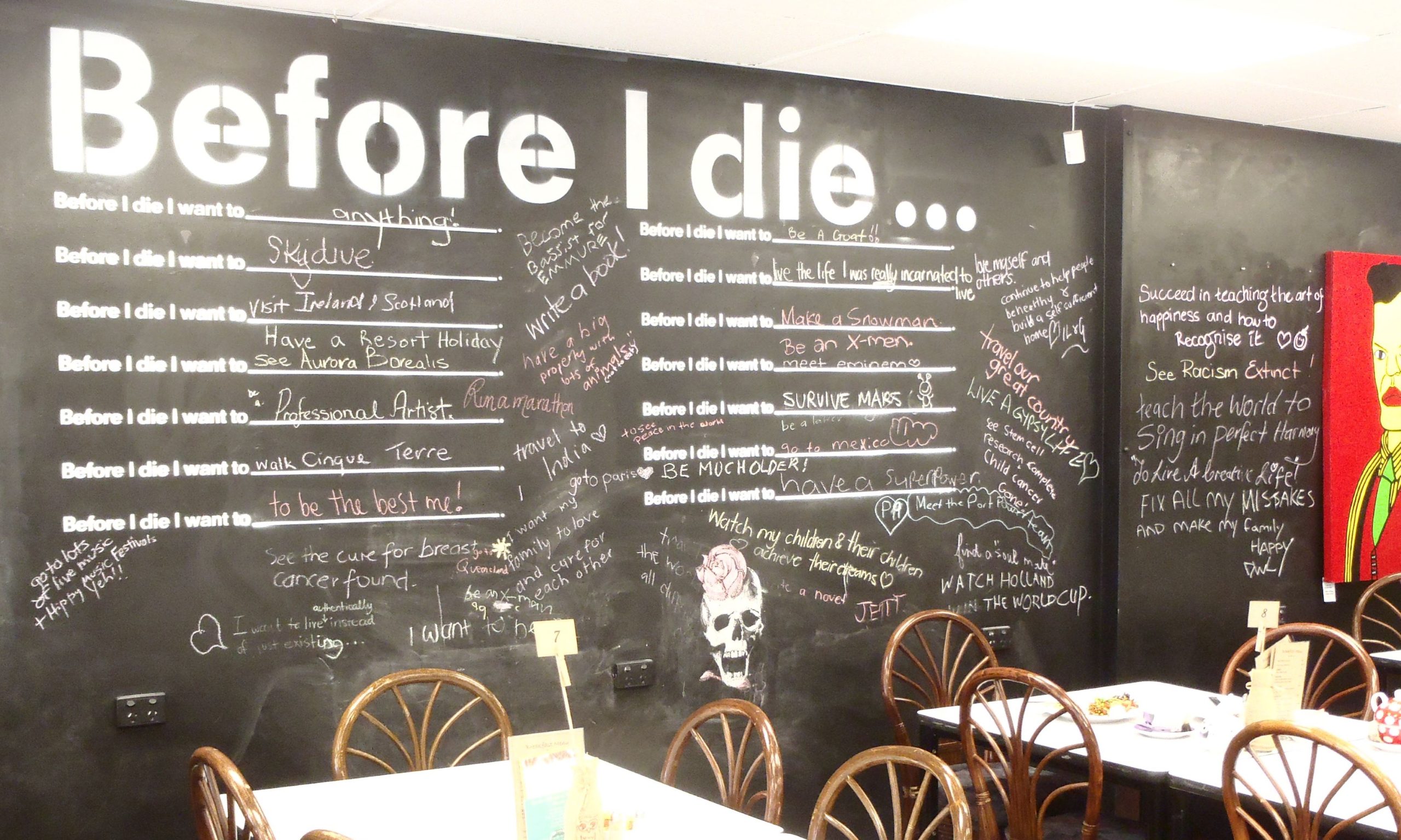 Before I die I want to …