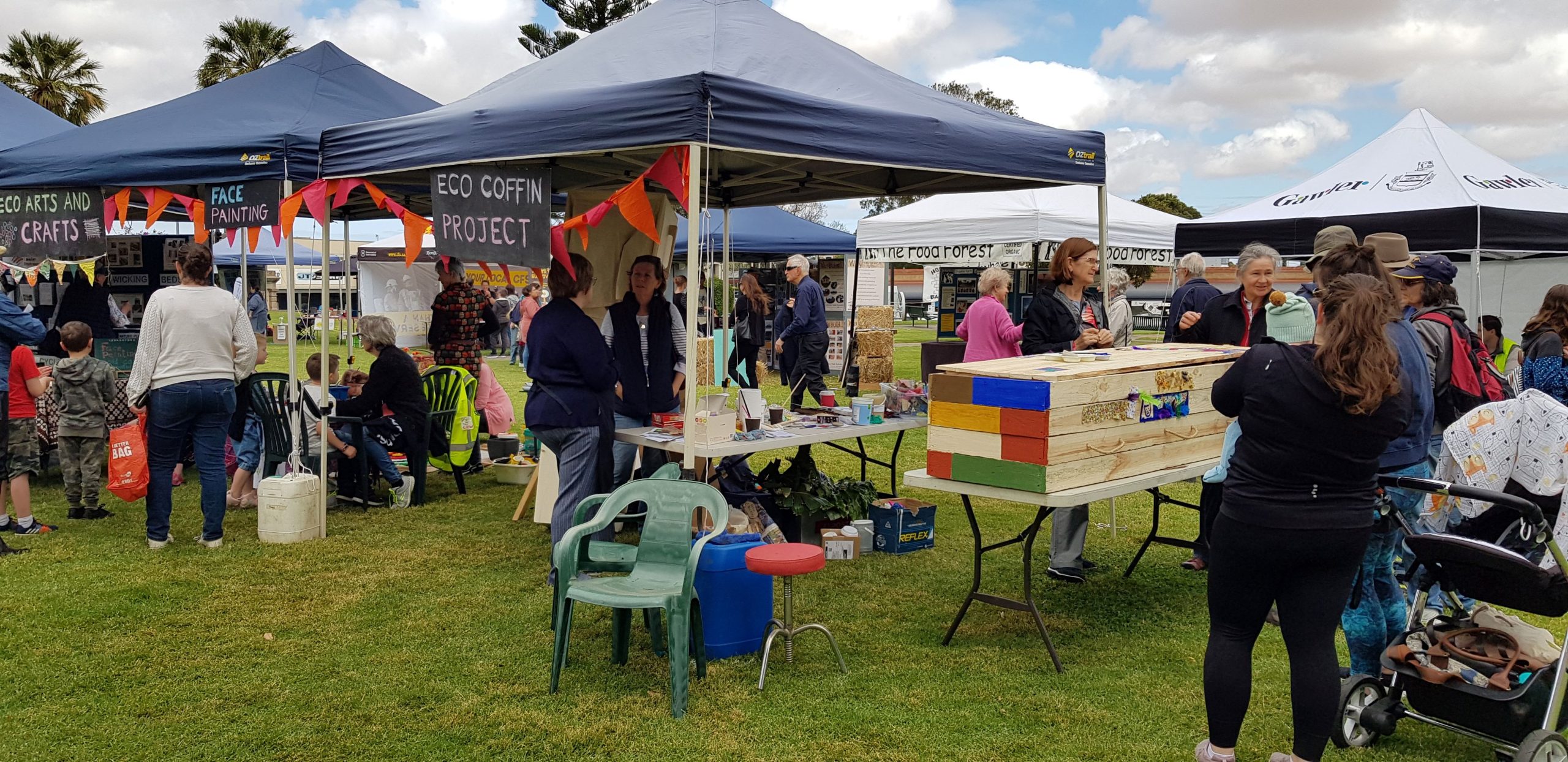 Launch of the Eco Coffin Project at the 2019 Gawler Sustainable Living Festival