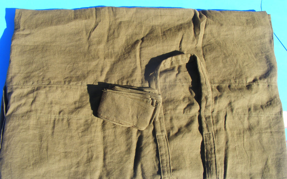 Olive linen/cotton shroud