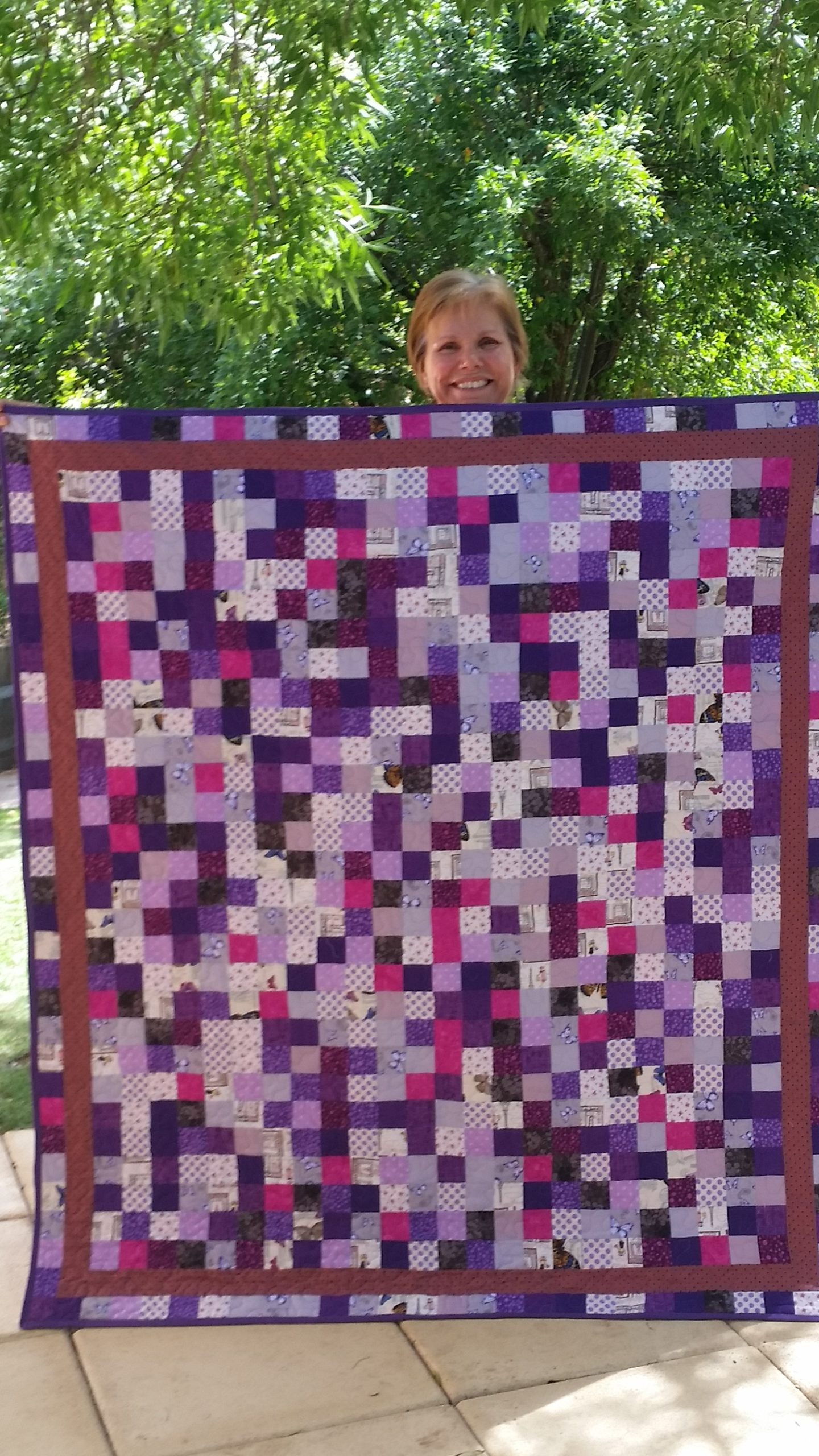 Hand-made quilt that will be used as a shroud but can also be used and enjoyed in every day life.